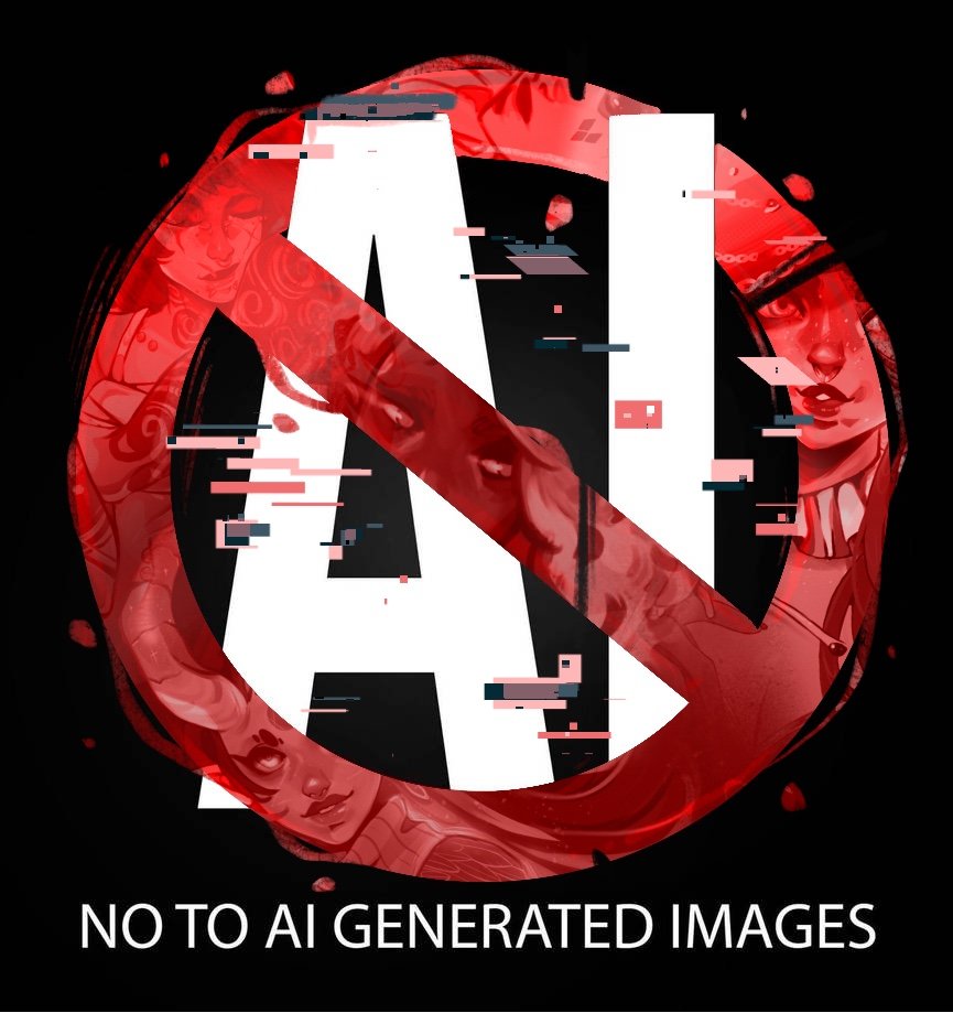 Just a reminder that Unethical AI-Generated Images need to be banned and I will never give permission for my work to be used to train AI. It is theft otherwise.