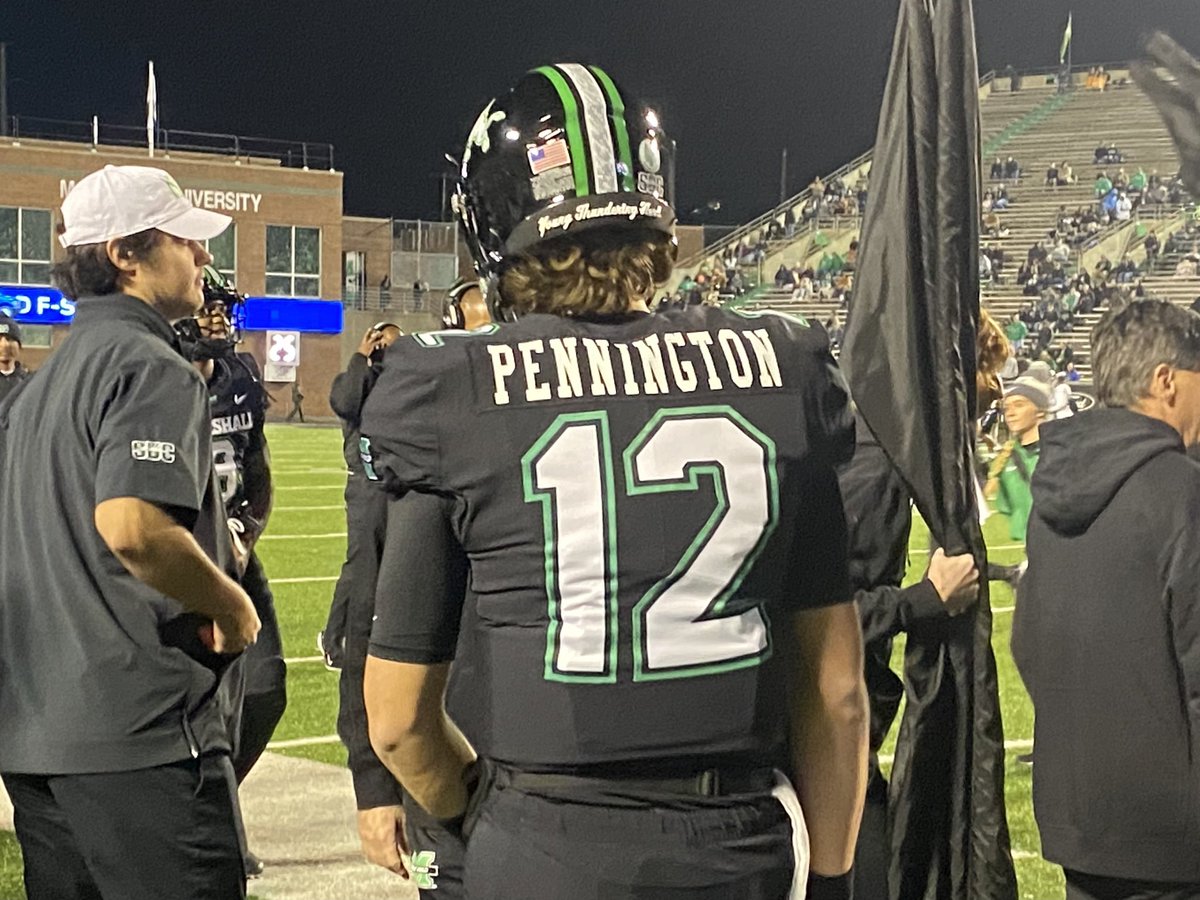 Your starting quarterback at Marshall this evening 
@herdfb