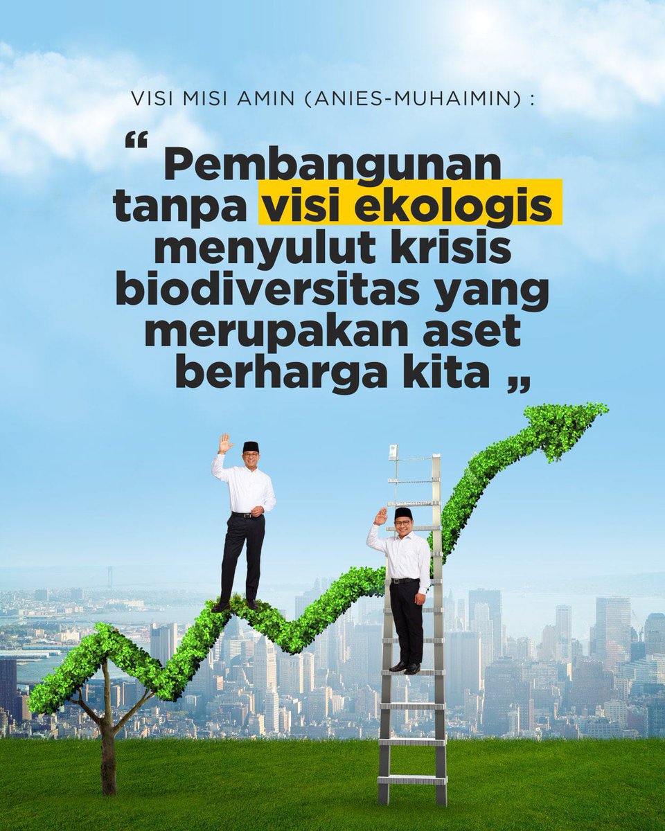 Butuh keseimbangan dalam pembangunan...

#AMINPeduliLingkungan 
#AniesMuhaimin2024 

<a href="/cakimiNOW/">A Muhaimin Iskandar</a> 
<a href="/DPP_PKB/">DPP PKB</a>