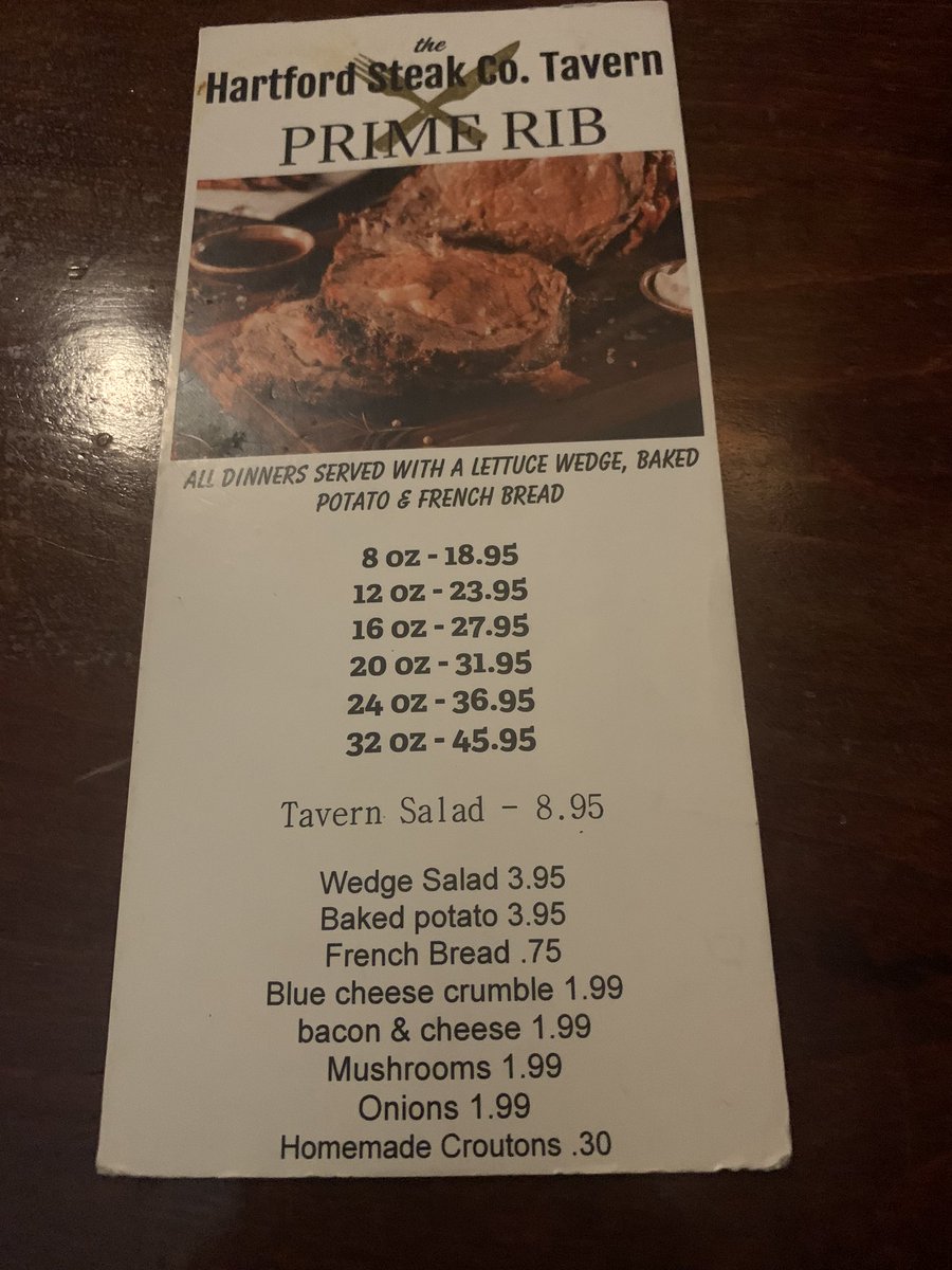 Hartford steakhouse sale