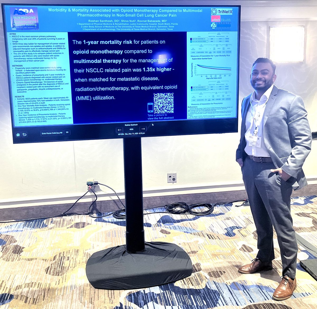 I had an amazing experience connecting with future colleagues and leaders in the field at #ASRAFALL23. Thankful for the opportunity to present some of my work and learn more about the wonderful field of pain medicine!