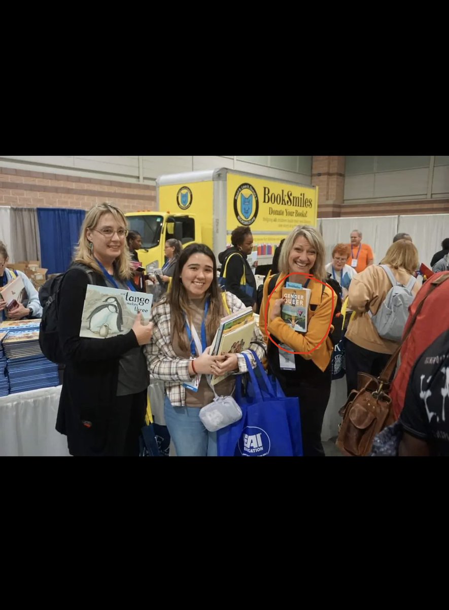 libsoftiktok's tweet photo. This week dozens of schools in New Jersey closed as teachers attended the @NJEA convention. What did teachers do at this conference while thousands of kids stayed home from school?

They were treated to drag shows, drag queen storytime, and “banned books” discussions featuring pornographic books like “Gender Queer.”

These are the people in charge of your children’s education.