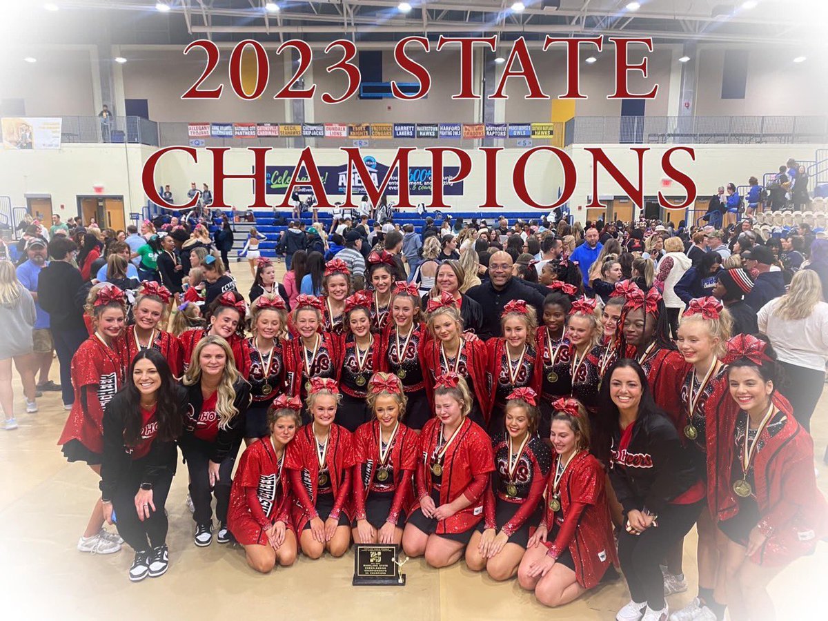 LinganoreCheer's tweet photo. We are your 3A STATE CHAMPIONS!!! These amazing girls came out and did it!! What an absolutely amazing season! County Champs, Regionals Champs, and STATE CHAMPS!!

Thank you all for coming out and supporting us!! We love you! ❤️ https://t.co/VeUnIztrrg