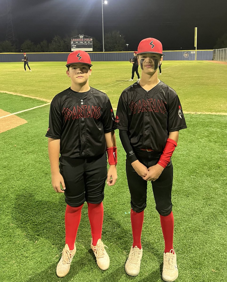 🚨 NO-HITTER ALERT 🚨

<a href="/texas_spartans/">Texas Spartans Baseball</a> Spartans 2027 Szydloski combine for a No-Hitter!

🏴‍☠️ Braxton Wylie (Hebron HS 2027) <a href="/Braxton_Wylie/">Braxton Wylie</a> <a href="/BraxtonWylie18/">Braxton Wylie</a> 
🏴‍☠️ Hayden McCollum (Denton Ryan HS 2027)

6 INN / 0 H / 4 K

#TheSpartanWay