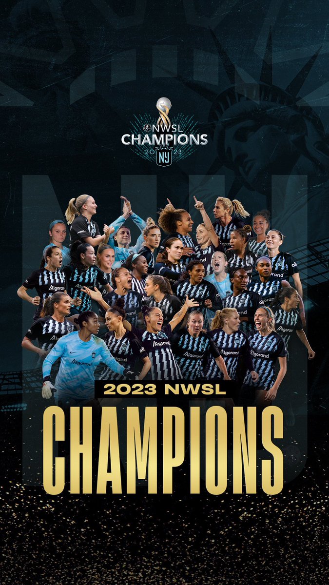 The category is ✨ CHAMPIONS ✨ Your #GothamFC take the 2023 #NWSLChampionship!!! 🦇