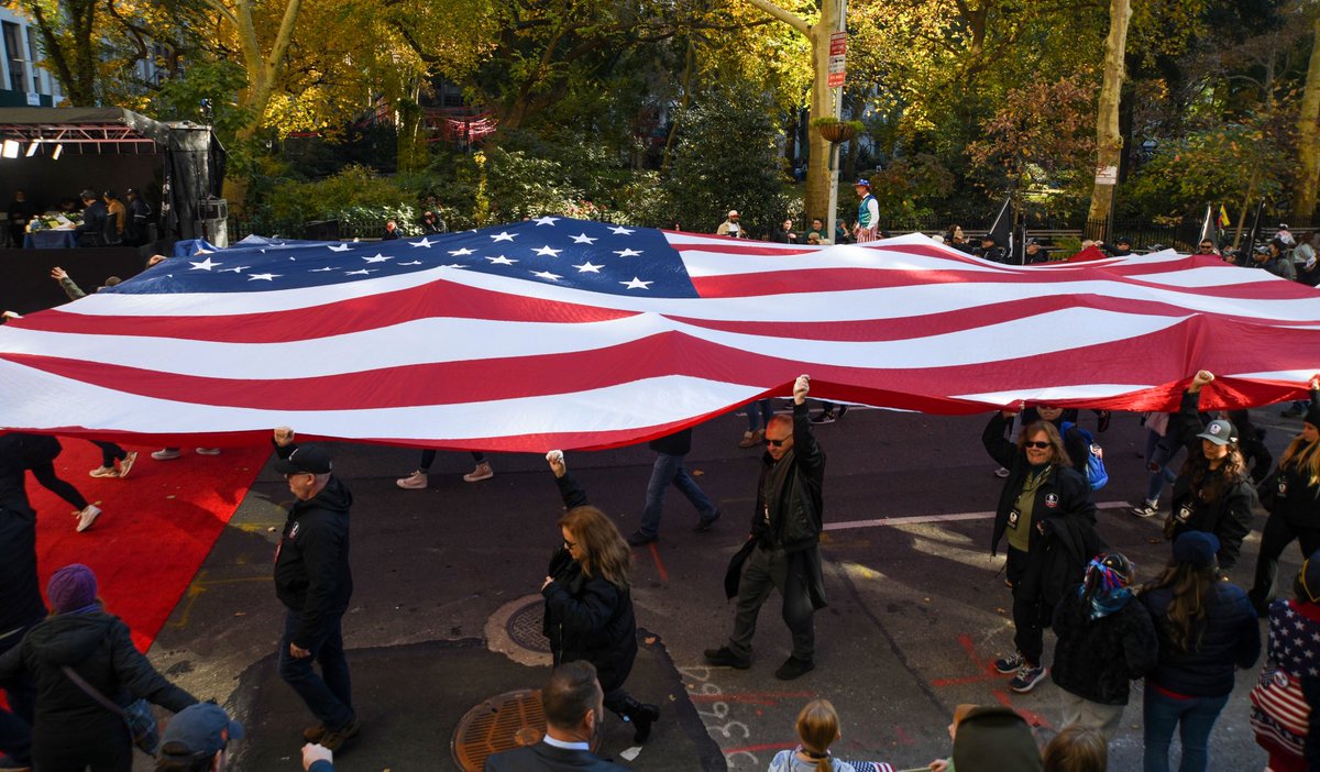 Today the annual NYC Veterans Day Parade took place in the streets of New York City. The NYC Veterans Day Parade is the largest celebration of U.S. Service across the nation. The parade featured all branches of service! #VeteransDayNYC