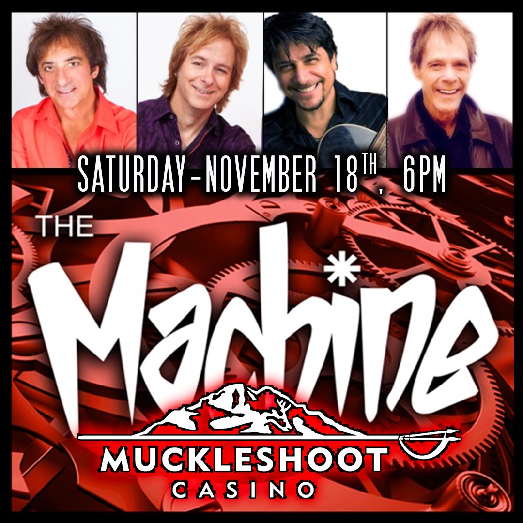 Machine_Seattle's tweet image. NEXT Saturday, join us at @Muckleshoot_C  at 6pm. Free show!