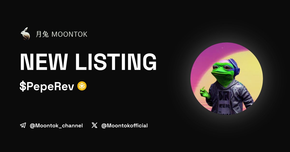 MoontokListing's tweet photo. ⚡ 月兔雷霆 - Moontok Xpress

Pepe Revolution (PepeRev)
https://t.co/ap109YAWXy

0xE4C51F7e905e2C57B13942f6B580F044b5acDd91

LIQ: $2,501 | MC: $4,860

#altcoin #memecoins @PepeRevolutions @moontokofficial https://t.co/tmU8NrjjCO
