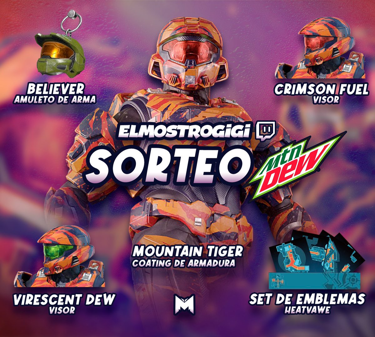 🎁SORTEO DE 2 BUNDLES  DE #HaloInfinite x Mtn Dew🎁

REQUISITOS:
-Seguirme <a href="/iMostro_/">Alain-El Mostro</a> 
-Like ❤️ y RT 🔁
-Etiqueta a 2 amigos 

El ganador se anuncia el 17 de noviembre 

Recuerda que el 14 de noviembre llega la nueva lista “Halo 3 REFUELED”  Con 7 remakes y el mapa de MTN DEW