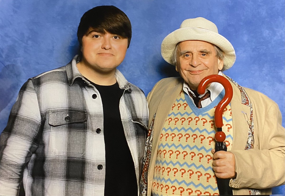 lAlexGreenl's tweet image. “Oh, we’re more than good. We’re ace!”

#DoctorWho #SylvesterMcCoy #7thDoctor #LCCWinter @Showmasters