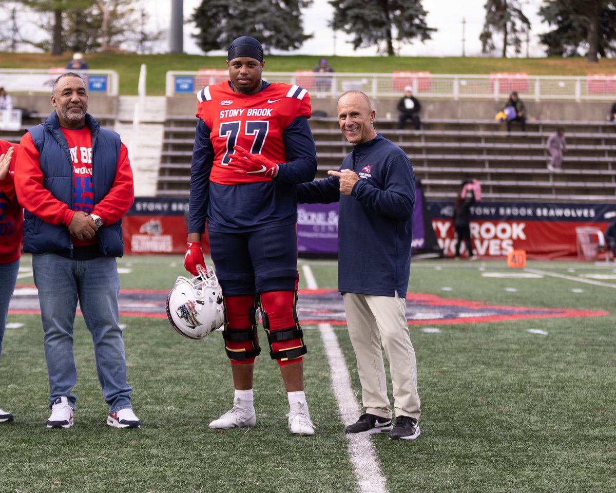 They'll forever be Seawolves 🔴🔵 We were proud to honor Quenton Porter, De'Aundre Cruz and D'Angelo McKinnie today for Senior Day. 🌊🐺 x #HOWL