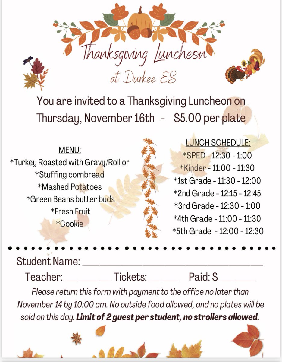 Thanksgiving luncheon