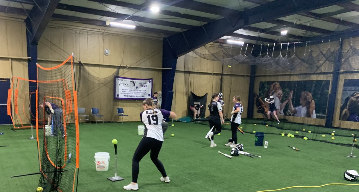 Great day of practice with this crew!  Lots of metrics tracked today!

Highlights:
<a href="/Laurelfield5/">Laurel Field</a> - 2.93 Hm-1b 11.46 Hm-Hm ⏩⏩
<a href="/IsabelMclam/">Isabel McLam 2025</a> 1.97 pop time 🚀
Kayleigh P - 1.95 pop time 🚀
<a href="/2024victoria/">Victoria Belcastro</a> - 72mph Exit Velo 💣💣
<a href="/isabelmoreno_12/">Isabel Moreno 2024</a> - 68mph Exit Velo 💣

#voodoonation