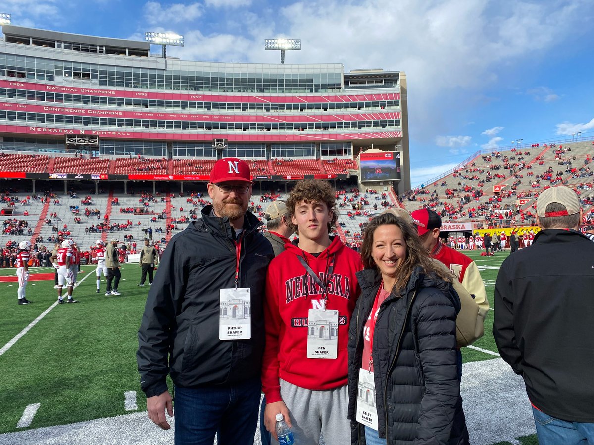 Had a great time at <a href="/HuskerFootball/">Nebraska Football</a> today! Thanks for having me! <a href="/FMPMentoring/">FMP - Mentoring Project</a> <a href="/s_kwilli32/">Keith Williams</a> <a href="/Omeezi_/">Omar Hales</a> <a href="/HuskerFBRecruit/">Nebraska Football Recruiting</a> <a href="/RecruitPLSFB/">Recruit Papio South FB</a>