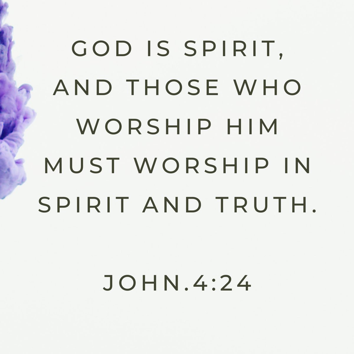 ChristCommittee's tweet image. God is Spirit, and those who worship Him must worship in spirit and truth.

(John.4:24)