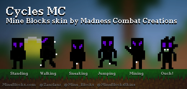 Mine Blocks Skins on X: Cycles MC skin by Madness Combat Creations!    / X