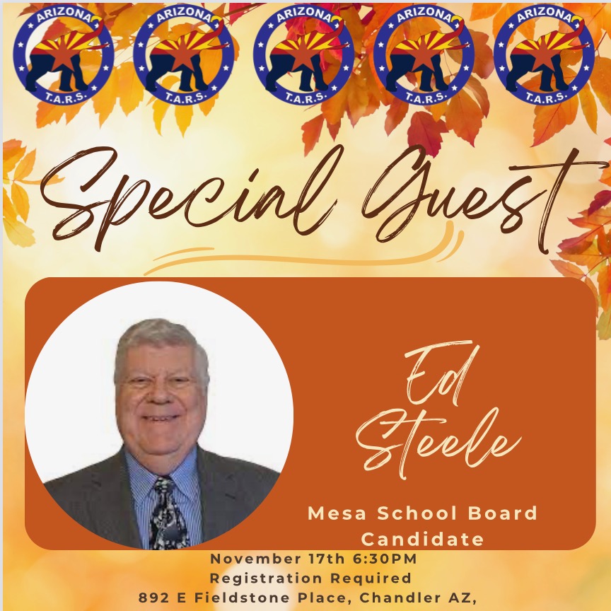 6 days left to register for our Thanksgiving Dinner event on November 17th! In the mean time, we would like to welcome two new special guests <a href="/EdSteele4AZ/">Ed Steele</a> and @AaronAccurso who will be attending !
Register here 🇺🇲 🦃
forms.gle/54L3K5LoF5Ppxc…