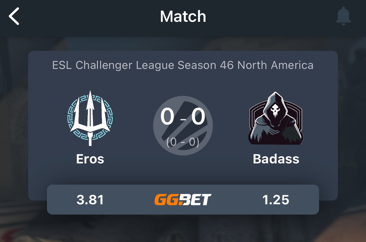 GAMETIME!

⚔️EROS WHITE vs BADASS
⏰ LIVE NOW - twitch.tv/ESLCSb
❓ESL Challengers League

#FightForEros | <a href="/ErosCSGO/">Eros CSGO</a>