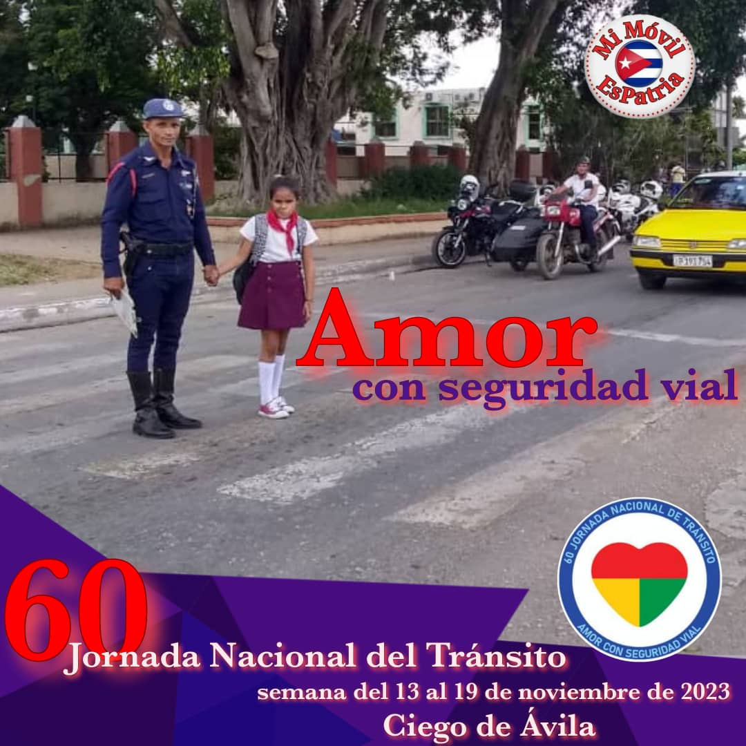 Feliz jornada Nacional de Tránsito. #HeroesDeAzul #LatirAvileño #Cuba