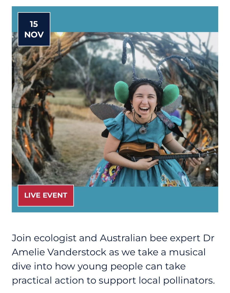 Happy Australian Pollinator Week!

Support students to consider how they can help local pollinators through this exciting digital event!

Find out more and register via dartlearning.org.au/excursion/poll…