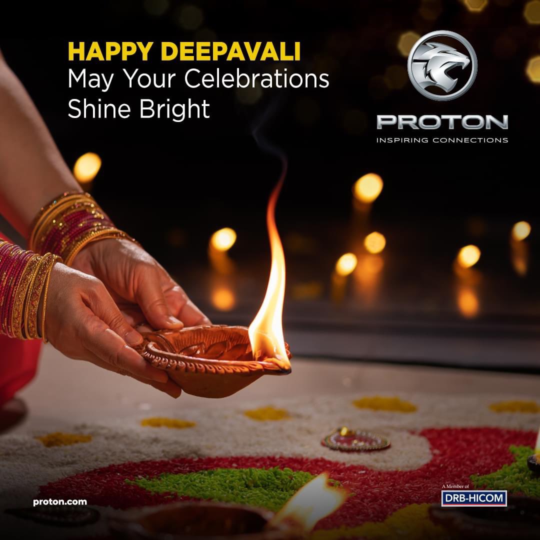 Deepavali brings light to our lives, at PROTON, we wish that your days continue to shine bright. May this festival of lights fill your home with joy, peace, and prosperity. 

Happy Deepavali to you and your loved ones!

#HiPROTON #INSPIRINGCONNECTIONS