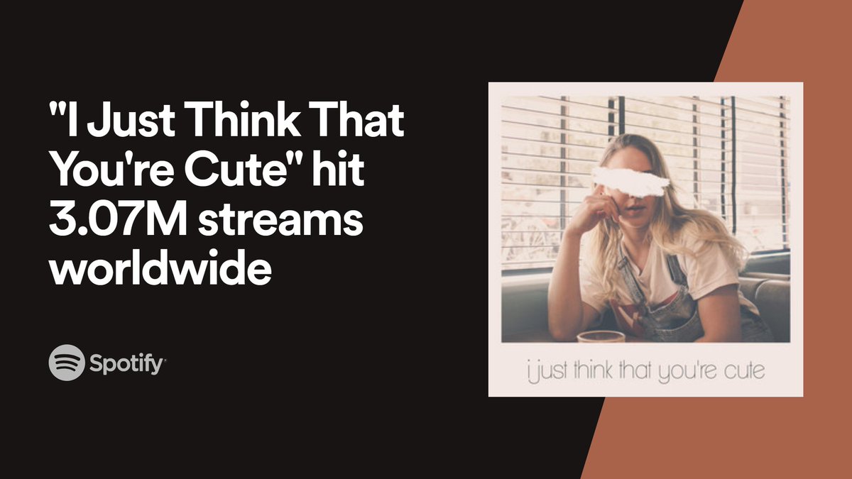 A quick break from our #IIKYK programming to share an enormous THANK YOU to all of those who have helped 'I Just Think That You're Cute' reach the absolutely INSANE milestone of 3 million streams!! ❤️🎉

Thanks for all the love, you're all cute to us 🥰

-SD
