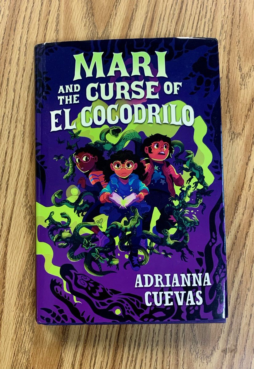 Just finished MARI AND THE CURSE OF EL COCODRILO by @acuevaswrites. Mari skips a family New Year tradition & finds herself cursed by evil spirit El Cocodrilo. Humor, Cuban folklore, & creepy critters abound as she battles El Cocodrilo & comes to embrace her Cuban identity. #mglit