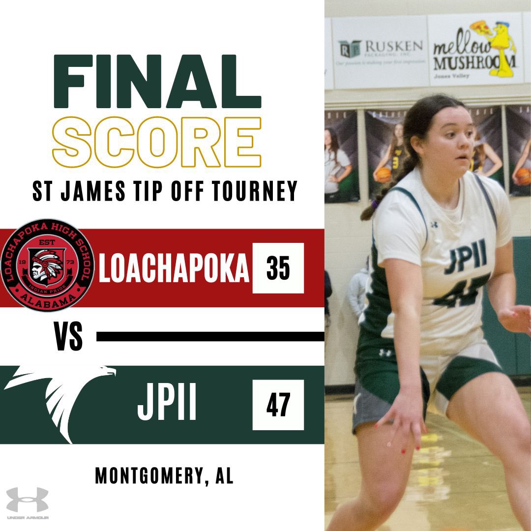 Finished the St James Tip Off with a win vs Loachapoka!

Rhyan Holloway: 12 pts 10 reb
Elena Nunez: 15 pts