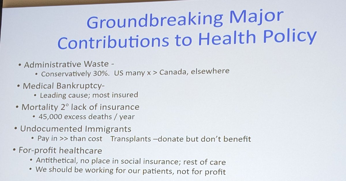 Highlights of <a href="/PNHP/">Physicians for a National Health Program</a> contributions to research &amp; policy over the past 35 years -- "push the boundaries of what we aim for &amp; aim higher" #PNHP2023