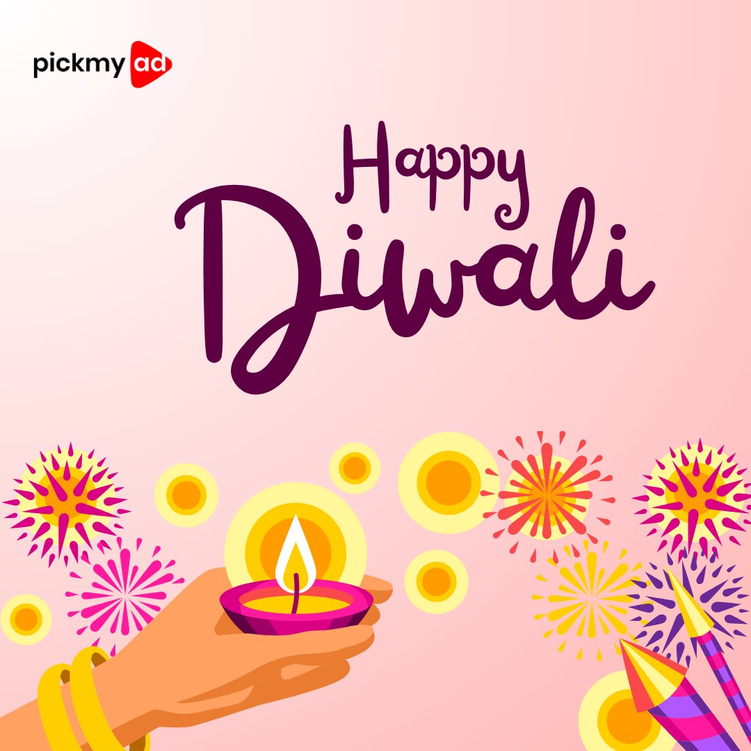 pickmyad's tweet photo. 🪔💖 Wishing you a Diwali filled with moments of love, laughter, and togetherness ✨🎆 

#HappyDiwali #DiwaliCelebration #FestivalOfLights #DiwaliVibes #DiwaliMagic #influencermarketing #pickmyad #influencers #CrackerJoy #SweetCelebration https://t.co/W0ig0YBP32