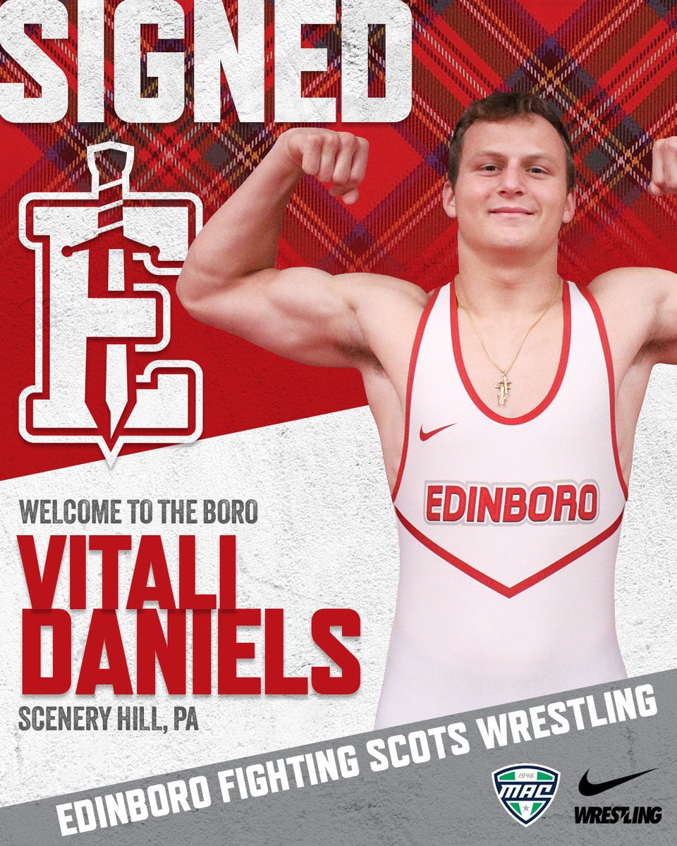 It’s Signing Day! 📝 
Welcome Vitali Daniels to THE BORO 💪⚔️ 
- 1x PIAA State Placer (4th) 
- 79-21 career record