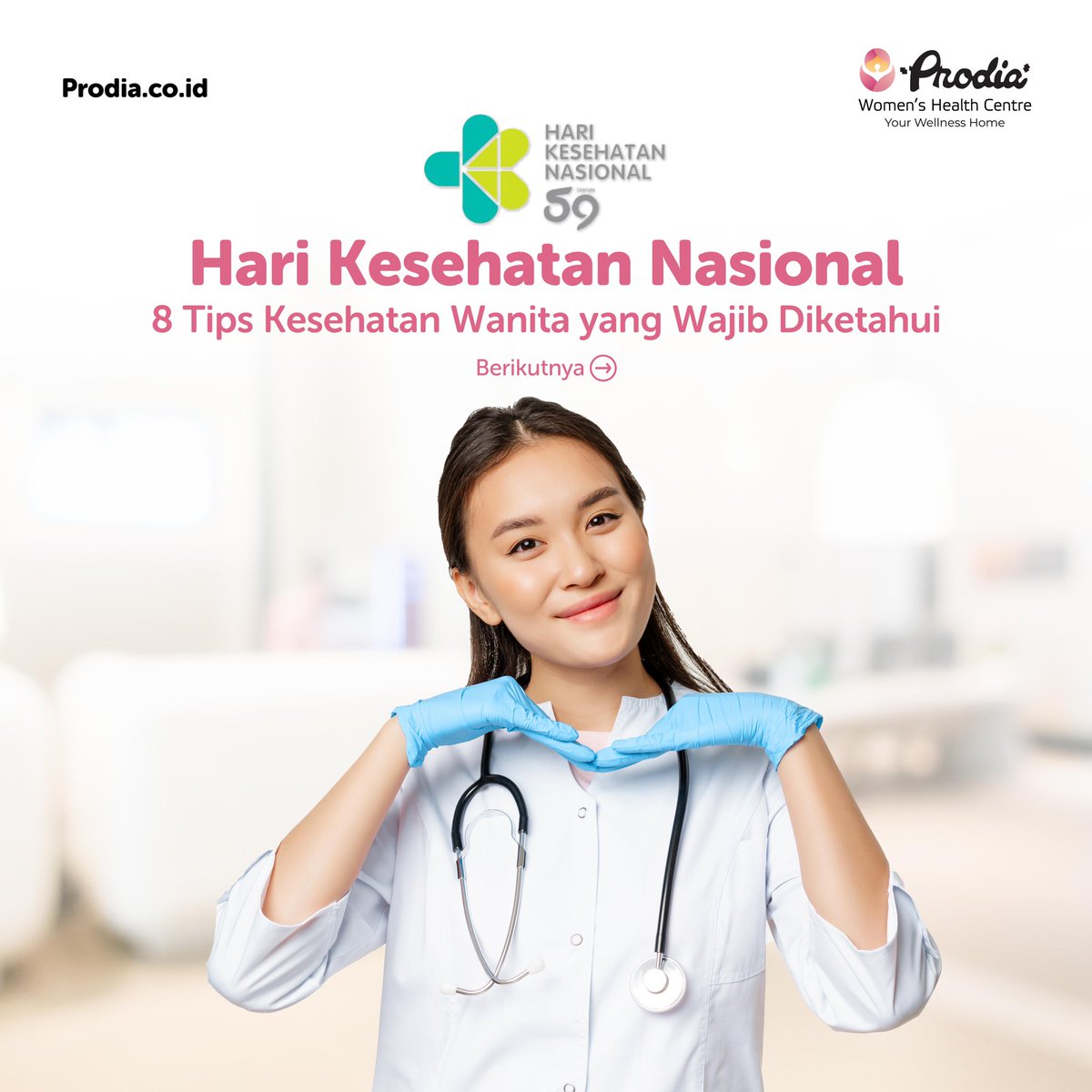 prodia_women's tweet photo. Selamat Hari Kesehatan Nasional.
Kesehatan bukan hanya hak, tetapi juga tanggung jawab. Jadikan Hari Kesehatan Nasional sebagai langkah awal menuju perubahan positif!
#ProdiaWomen
#PersonalandPrecisePartner #LoveYourSelf #HariKesehatanNasional #KesehatanWanita https://t.co/8LhwbdKZJh
