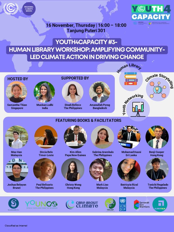 ccil_hk's tweet photo. Our @ccil_hk delegate, Benji, will be sharing at #Youth4Capacity #Youth4Climate Human Library Workshop at #APCW2023 on Nov 16, 4-6 PM in Tanjung Puter 301, #Persada #Johor Int'l Convention Center #Malaysia. Please join us! Thanks for @youngo_unfccc's invitation. https://t.co/hmqtjJ6VPD
