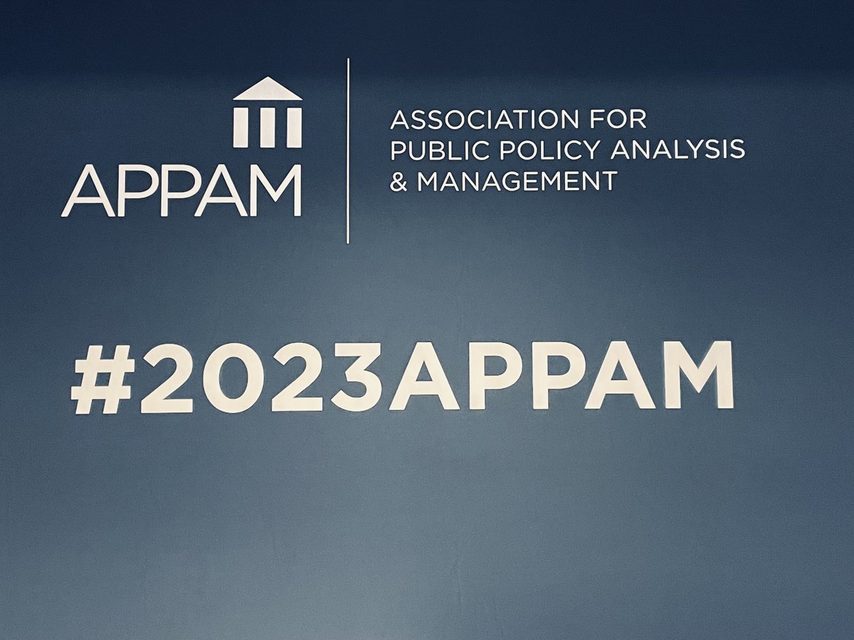 rnajamr's tweet image. It was an amazing experience attending #2023APPAM and meeting great scholars. Discussions with faculty, practitioners and students were absolutely insightful. It was inspiring to see the innovative ideas and enthusiasm from fellow attendees, especially the students.