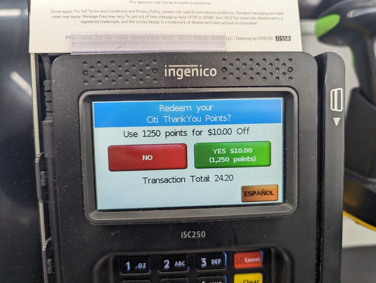 TheProfosist's tweet image. I can spend credit card points directly at Walmart? I&apos;m not sure how I feel about that... #TechLife #TechThoughts #observations