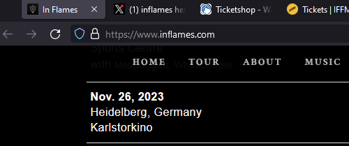 kernrot's tweet photo. @InFlames_SWE is visiting Heidelberg? https://t.co/mpouPYn4Uf