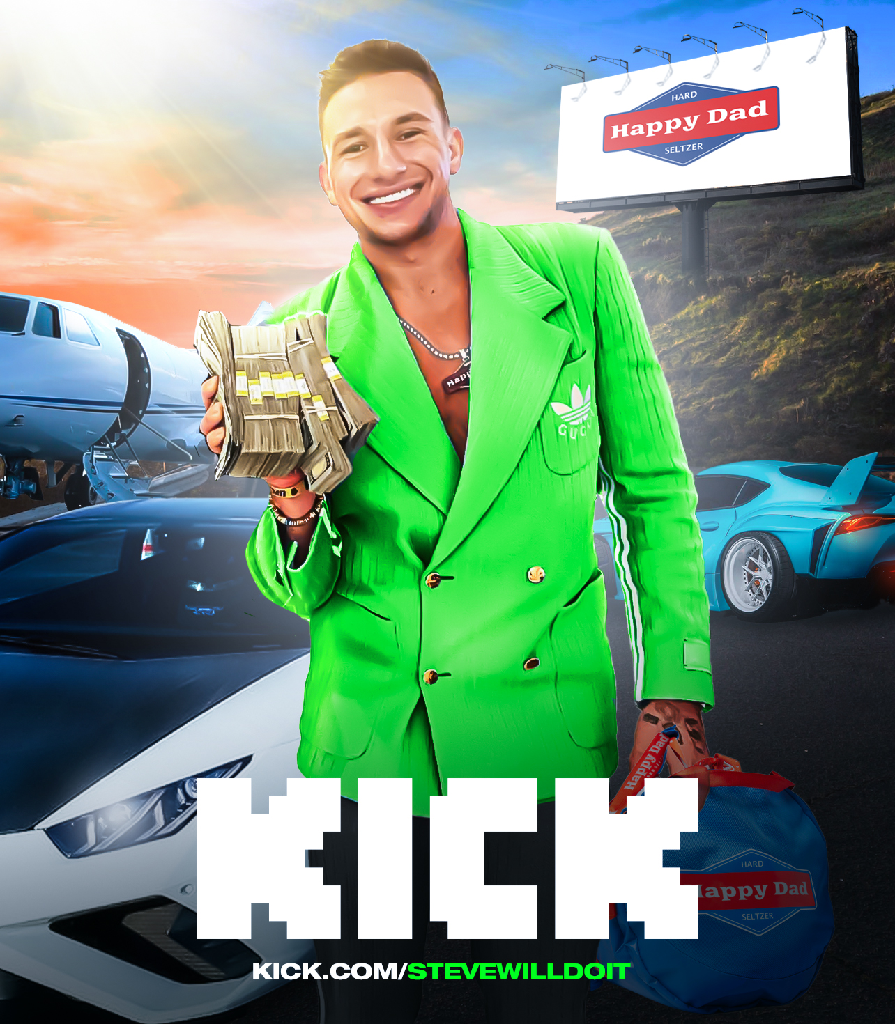 Stocks Design Co. on X: “Kick Poster for @stevewilldoit ✓💰 All