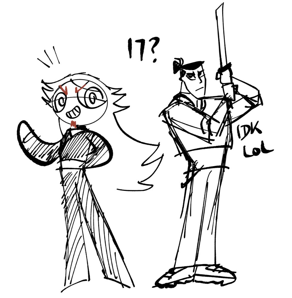 teacupballerina's tweet photo. real shitpost hours. Akio is basically Aku personality-wise, just a little more sassy. https://t.co/LudXbaRrAR