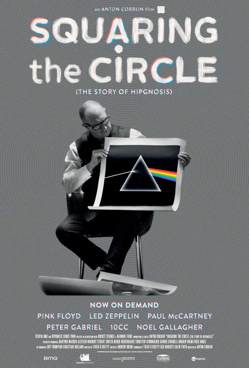 Squaring the Circle is very interesting.  This documentary is on Netflix and tells the story of the artists who designed some of the most legendary album covers.  They worked heavily with Led Zeppelin and Pink Floyd.  #squaringthecircle #hipgnosis #pinkfloyd #ledzeppelin #10CC