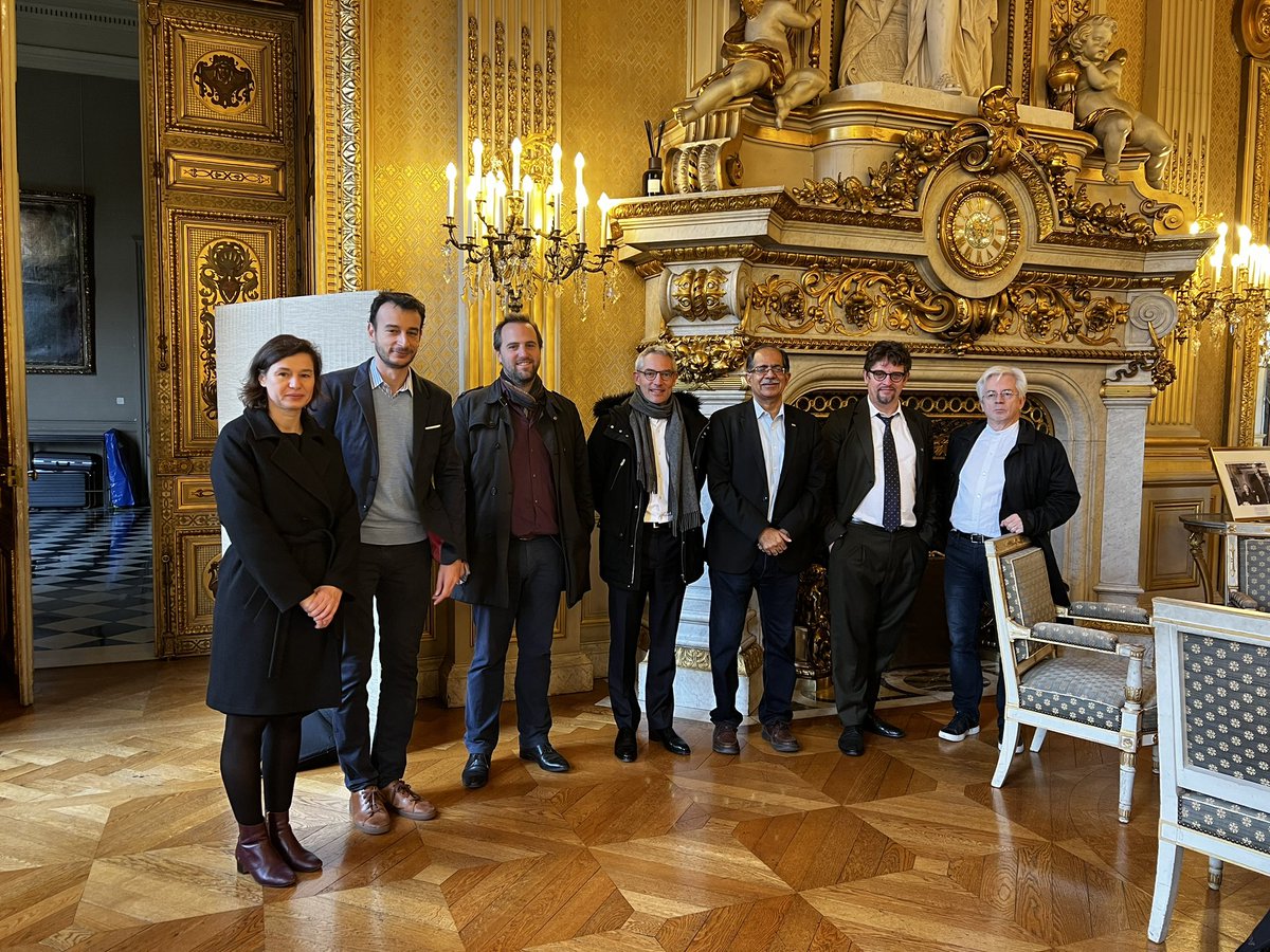 AmbNum's tweet image. #IndiaStack, #diplonum US avec @ncfick, penseurs de la Tech réunis par @EmmanuelMacron…