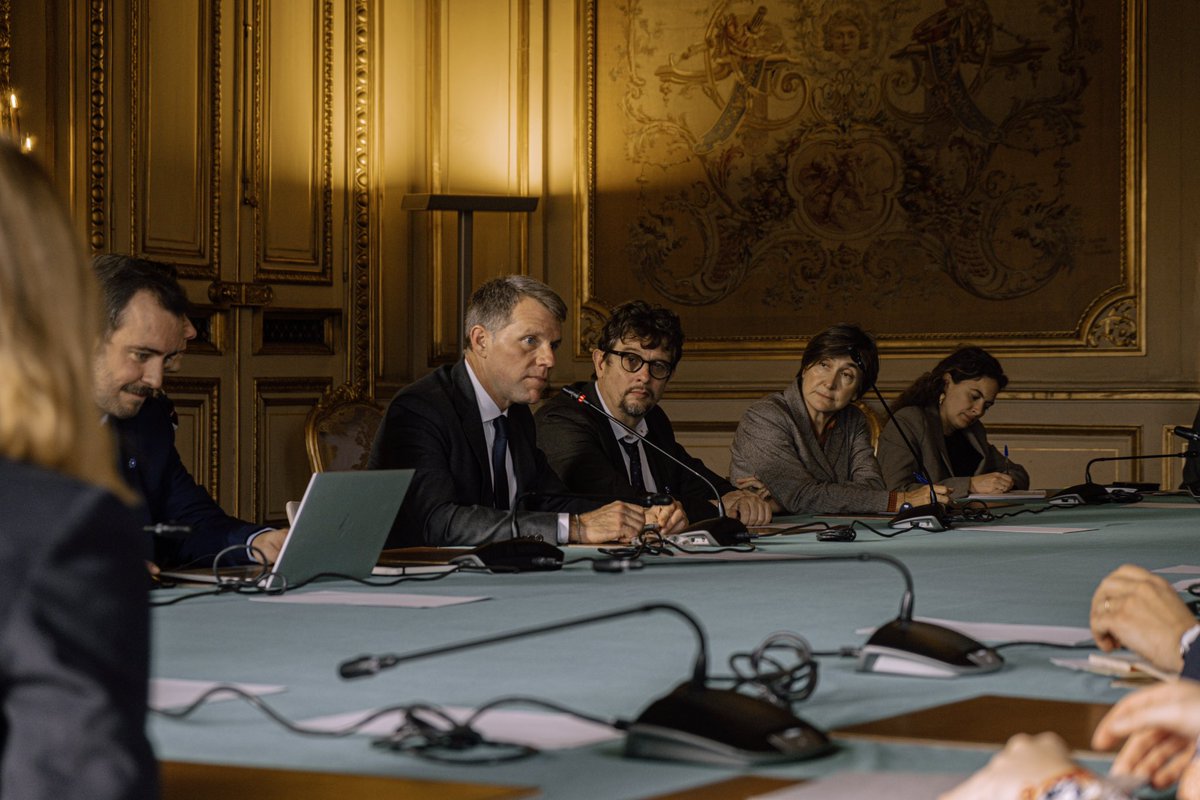 AmbNum's tweet image. #IndiaStack, #diplonum US avec @ncfick, penseurs de la Tech réunis par @EmmanuelMacron…