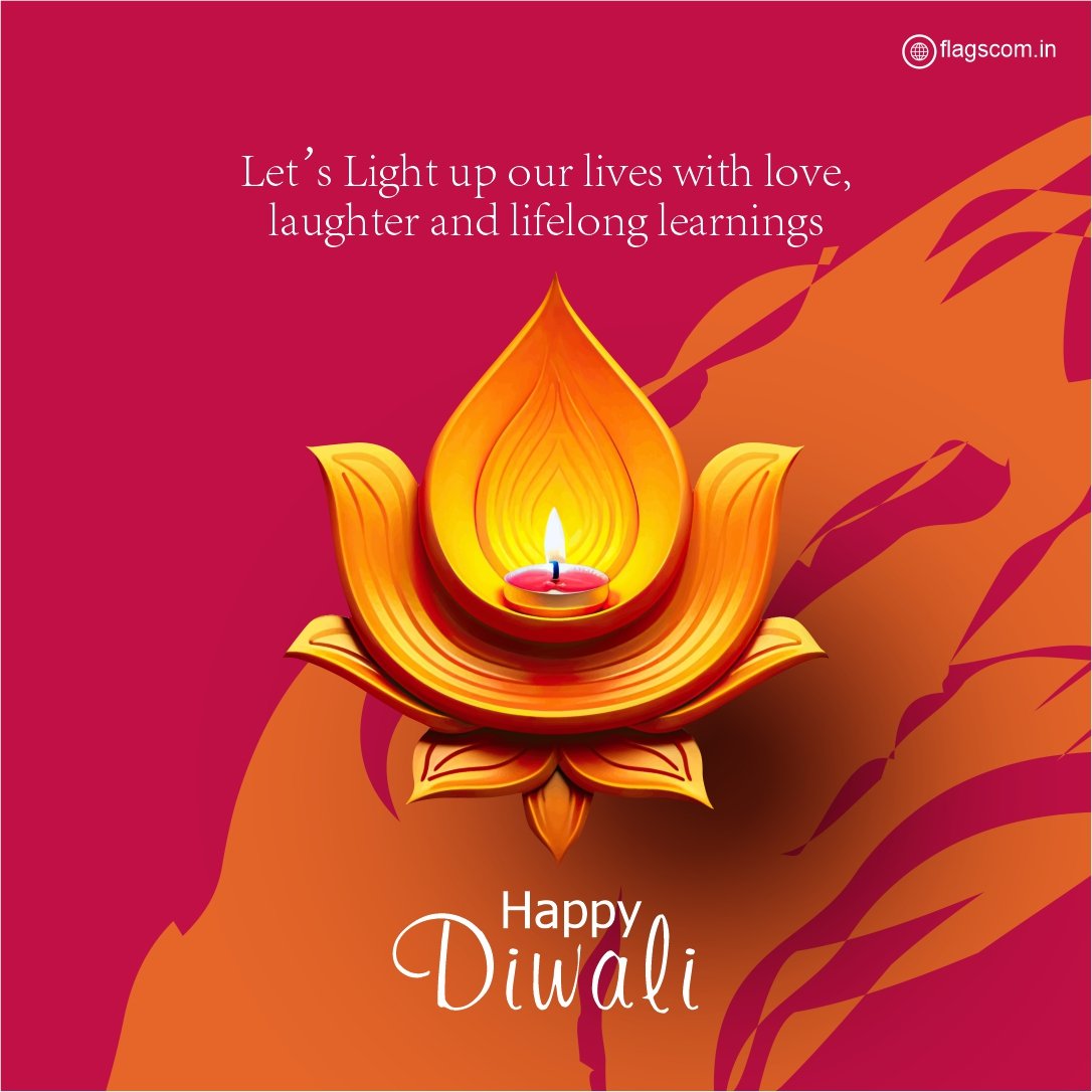 Illuminate your life with the sparkle of love, echoes of laughter, and the brilliance of lifelong learnings. Wishing you a radiant Diwali! 🪔 #HappyDiwali #Diwali #Diwali2023 #Deepavali #FestivalofLights #Diwalifestival #Festivalseason #LaxmiPuja #FlagsCommunications