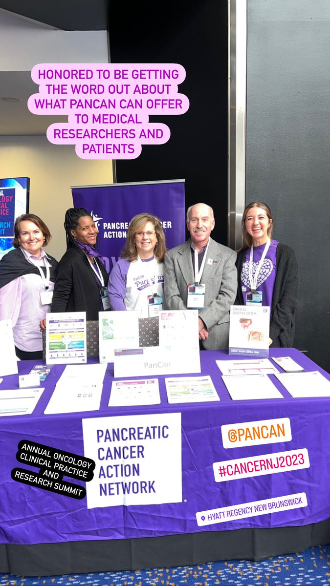 Proud to stand with these volunteers to spread word about PanCan to medical researchers and patients at Annual oncology clinical Practice and Research Summit @RWJBarnabas #PanCANawareness
@PanCANNJ @PanCAN @RutgersCancer @AprilTamburo @francinepuma @tamaracanady
@AlexRappoport