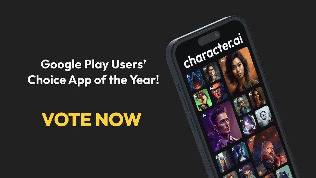 Voting ends in 3 days!! Vote for Character.AI here: play.google.com/store/apps/use…