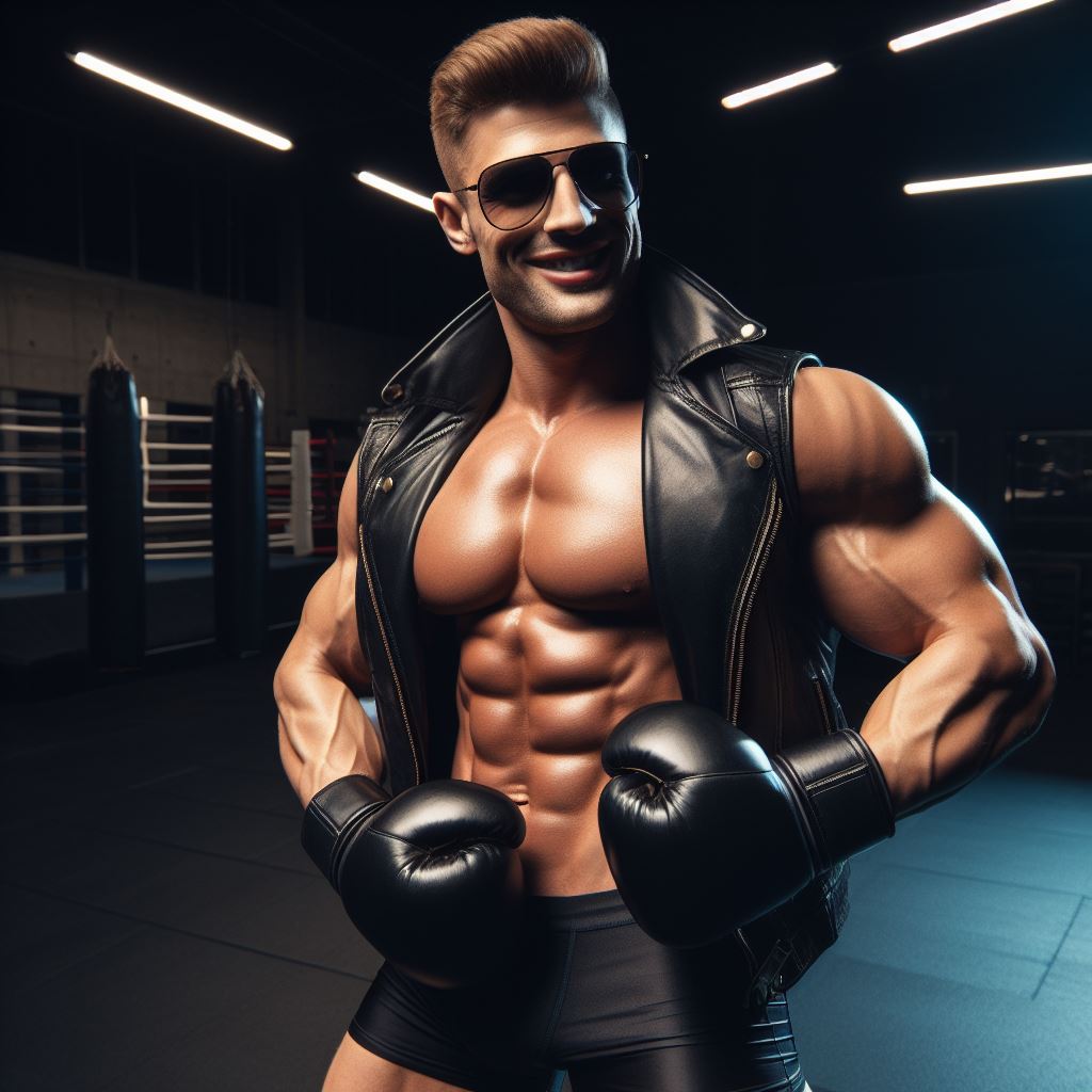 MaxFordBoxer's tweet photo. bored and did some AI today , what a fantasy ! #eroticboxing #ai #gayboxing #boxinggym #undergroundboxing #agonophilia https://t.co/7bk0xl5GrK