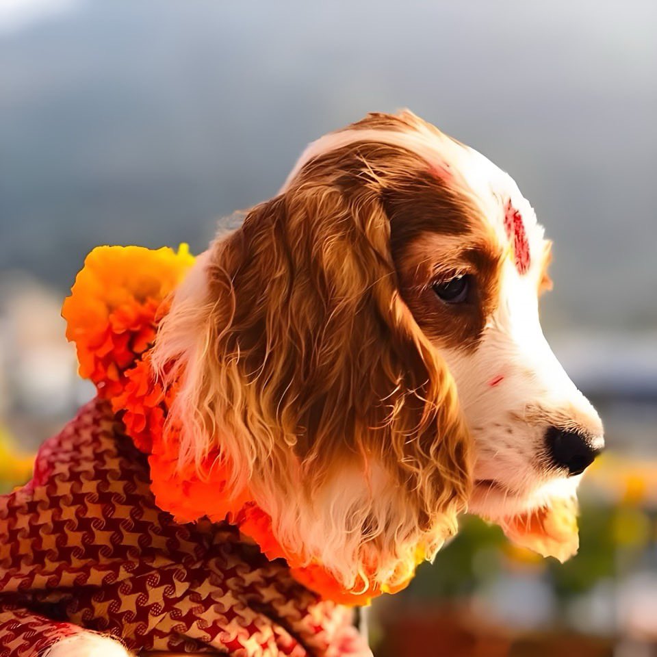 RONBupdates's tweet photo. Happy Kukur Tihar to all. ❤️ https://t.co/boecg9F3Ml