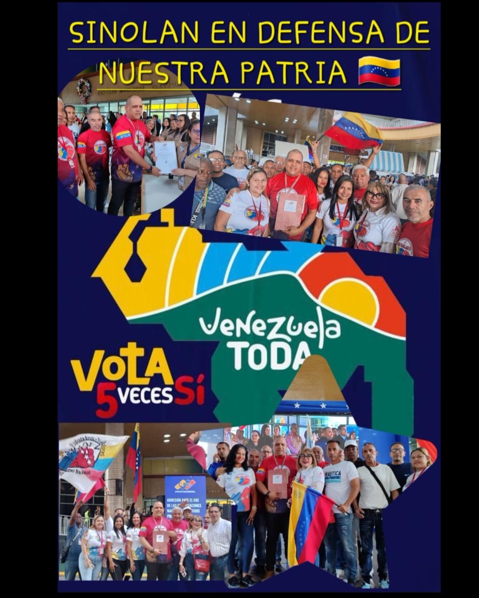 sinolan1's tweet image. #EsequiboEsVenezuela el Revolucionario y Bolivariano @sinolan_vzla Sindicato de la Asamblea Nacional, se adhiere como organización  base de la Clase Trabajadora al Referendo Consultivo. Defenderemos la Patria 🇻🇪 VOTA 5 VECES SI. @NicolasMaduro @torrealbaf @dcabellor @PartidoPSUV
