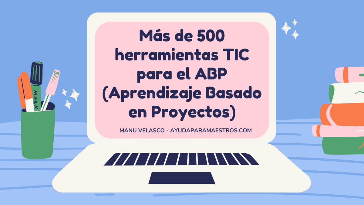 Más de 500 herramientas TIC para el ABP (Aprendizaje Basado en Proyectos). 👉 ayudaparamaestros.com/2023/08/mas-de… Por <a href="/Manu___Velasco/">Manu Velasco</a>