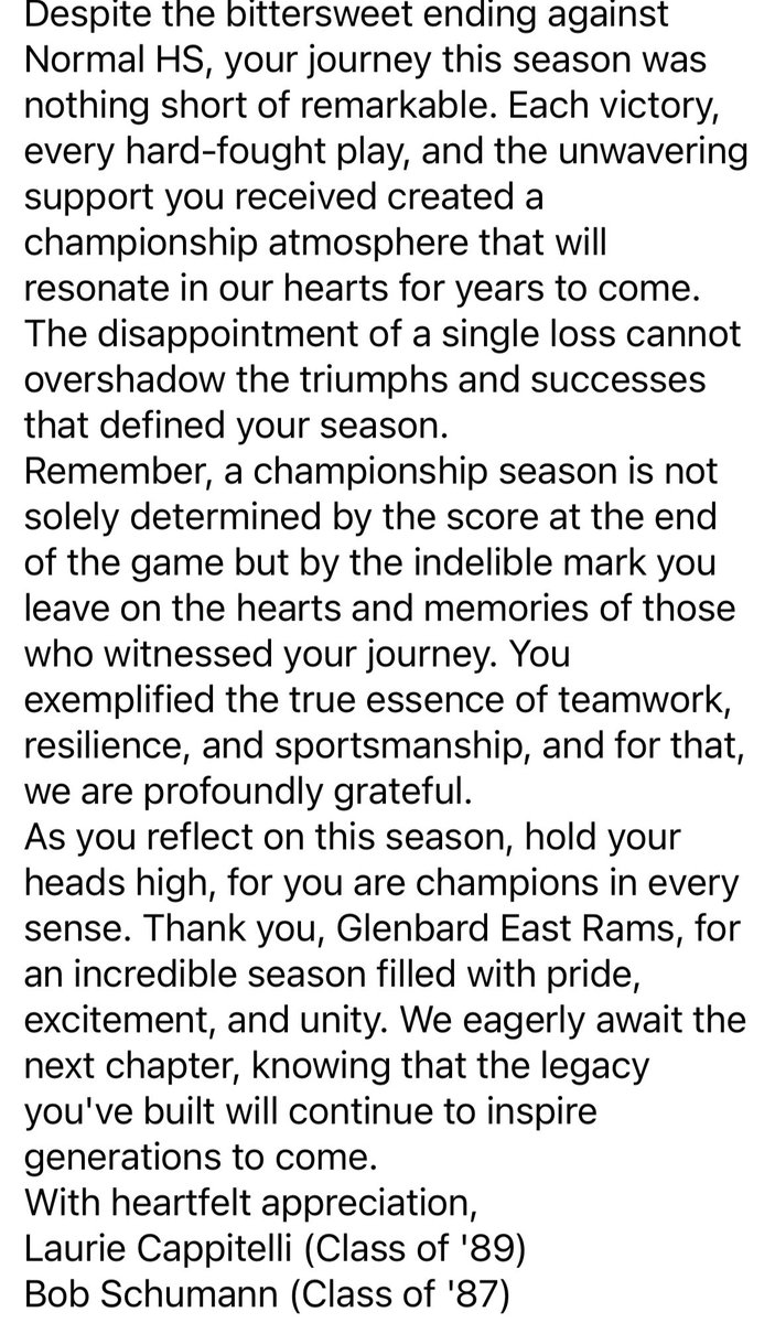 Glenbard East Athletic Boosters tweet media