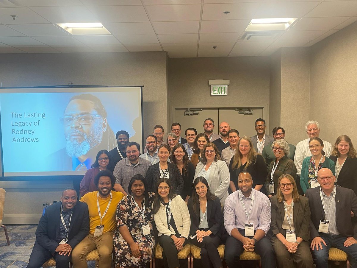 pqblair's tweet image. We celebrated the life of Rodney Andrews @Rodprime at #APPAM2023. He was a terrific economist, scholar and mentor. The love in the room was palpable. We miss you Rod, but your memory lives on. Please share stories of how Rodney&apos;s life and work impacted you.
